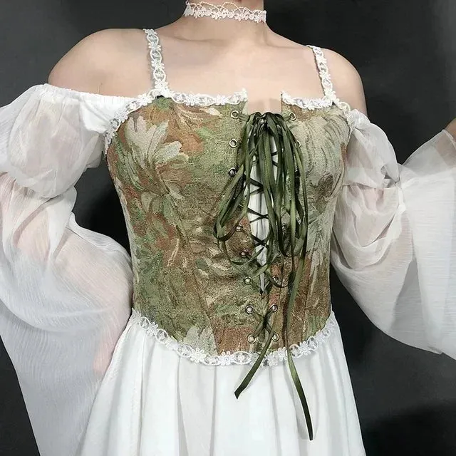 L Sexy Lolita Corset Shaper Ladies Slimming Bandage Corsets Underbust Bustier Top Women Lingerie Elegant Streetwear Clothes Blusas