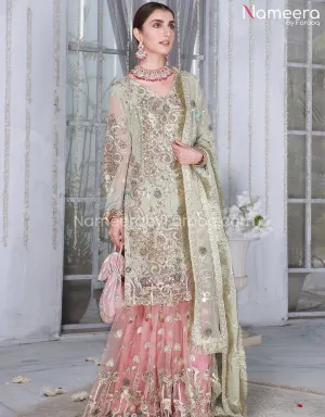 Latest Sharara Kameez Suit Party Wear Online #PS213