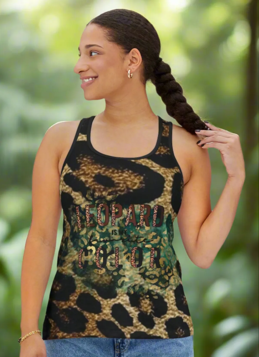 Leopard Is My Favorite Color Women's Tank Top - Bold & Stylish Leopard Print Activewear