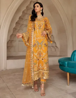 LF 506  | Emaan Adeel Le Festa Premium Collection 2022 Vol-5 |  Unstitched Embroidered Organza Suit