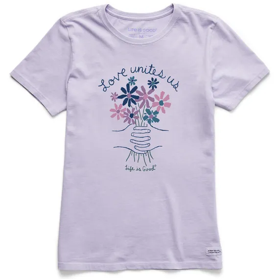 Life Is Good Women's Tee, Lilac Purple (Size L)