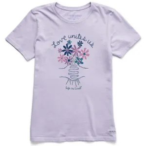 Life Is Good Women's Tee, Lilac Purple (Size L)
