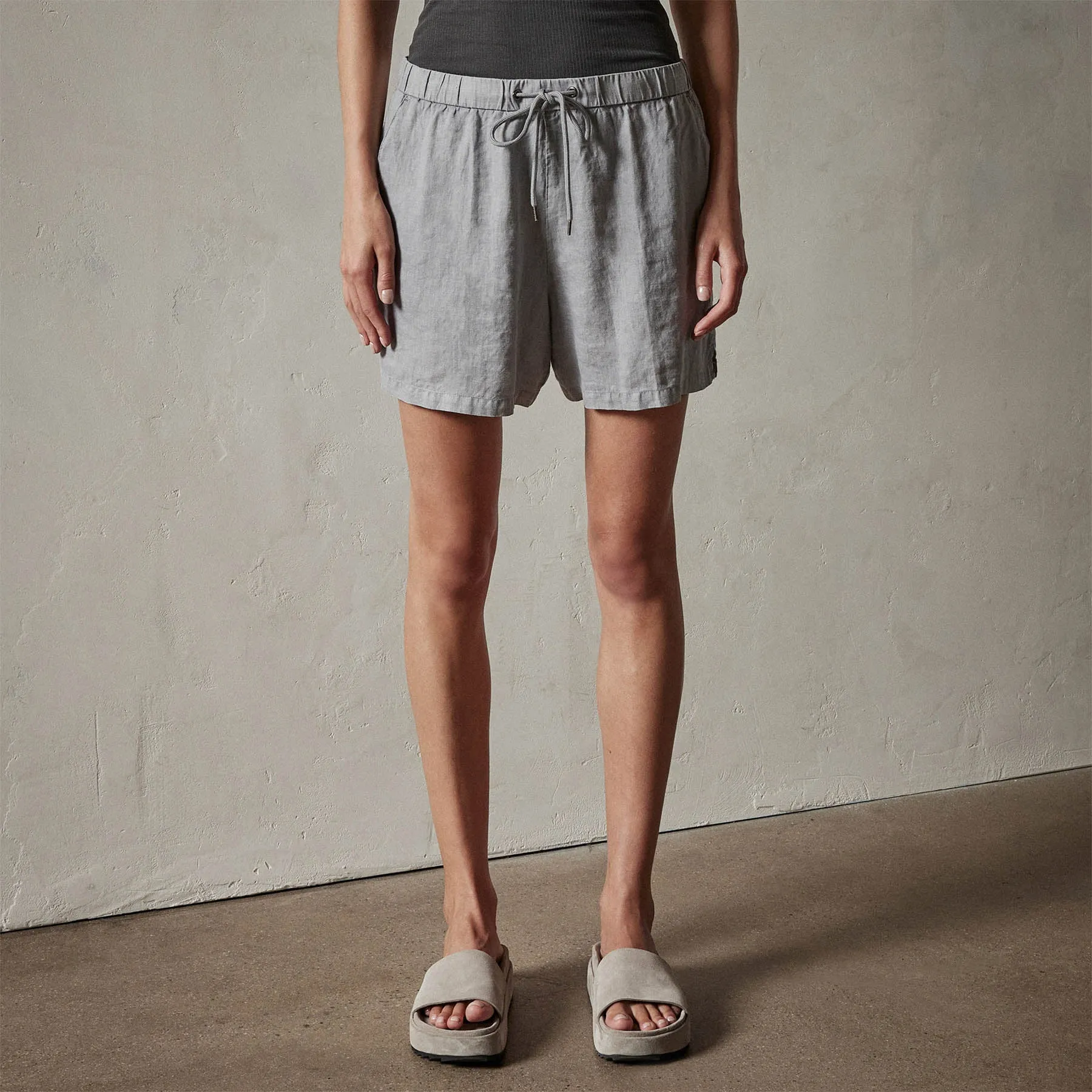 Lightweight Linen Short - Breeze Pigment