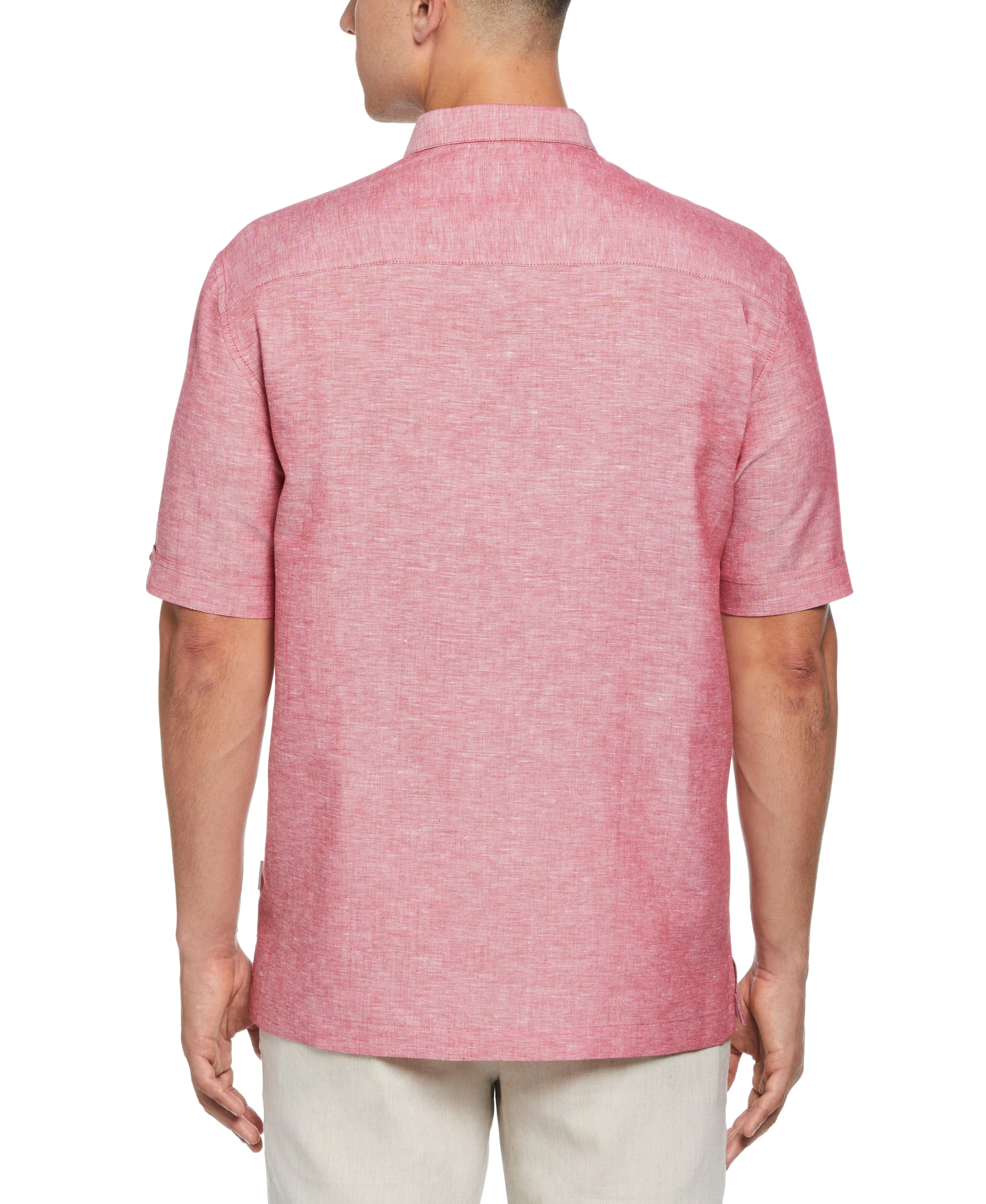 Linen Blend Panel Shirt