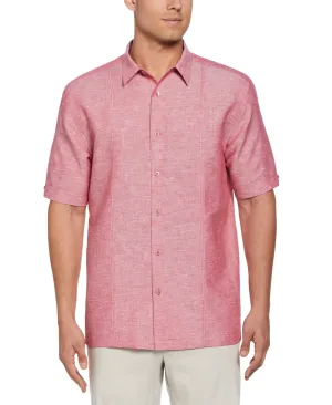 Linen Blend Panel Shirt