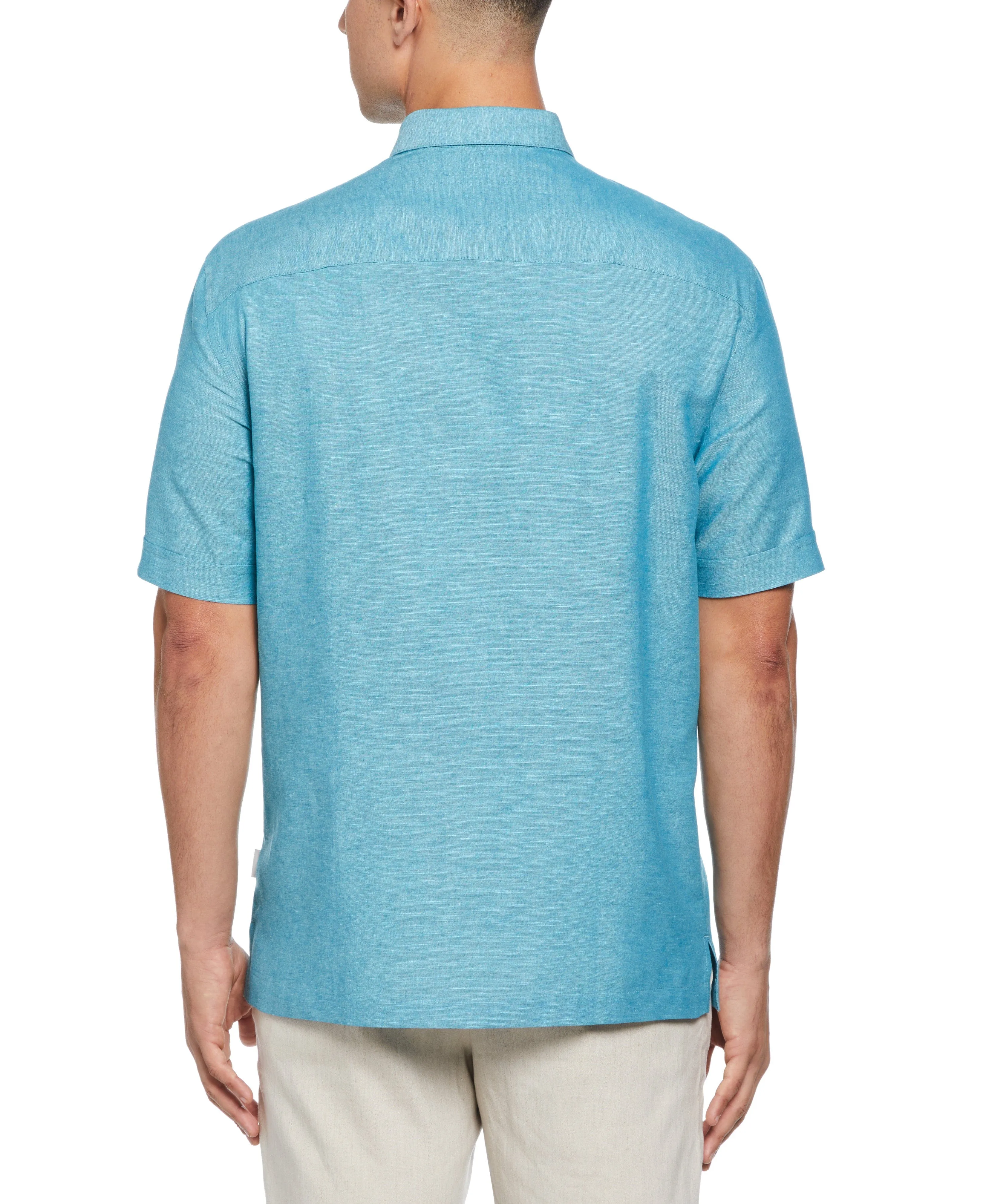 Linen Blend Panel Shirt