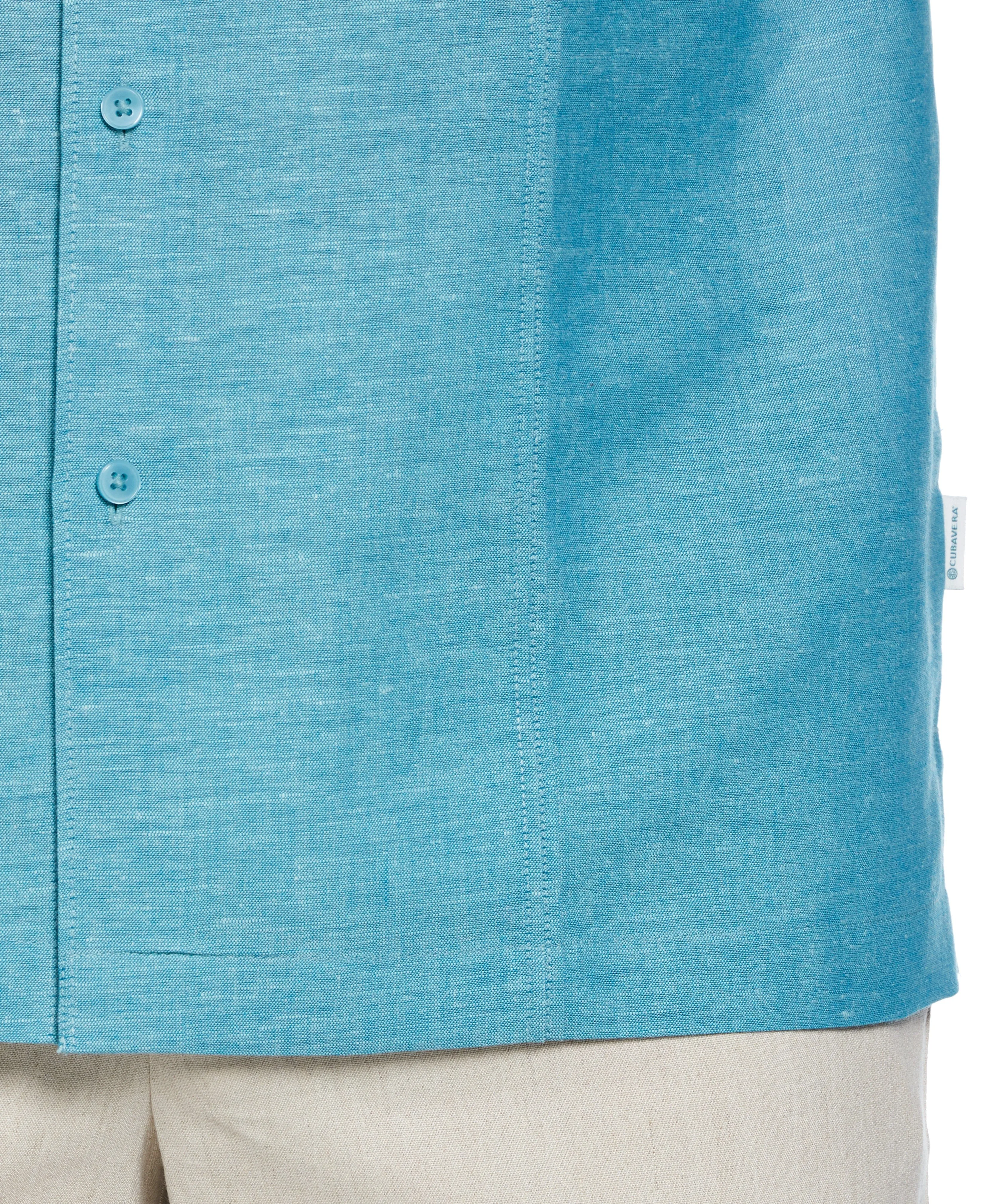 Linen Blend Panel Shirt