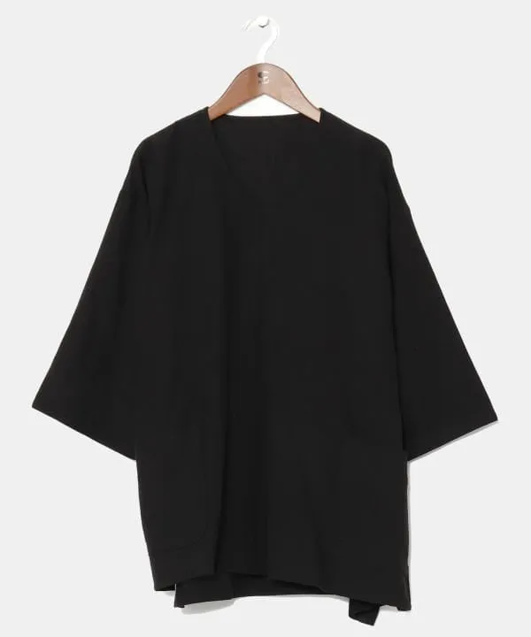 Linen Blend V-Neck Effortless Top
