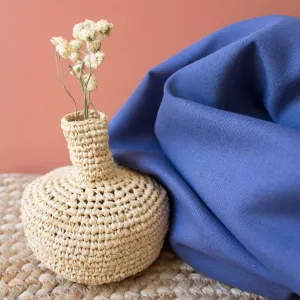 Linen Cobalt Fabric -- Atelier Brunette