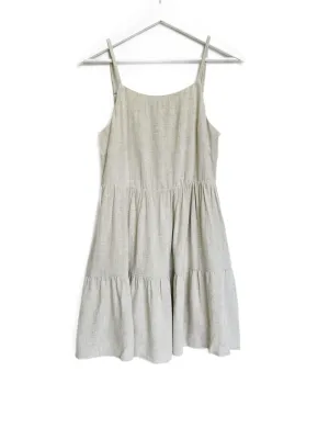 Little Bipsy Women's Linen Tiered Dress - Sand
