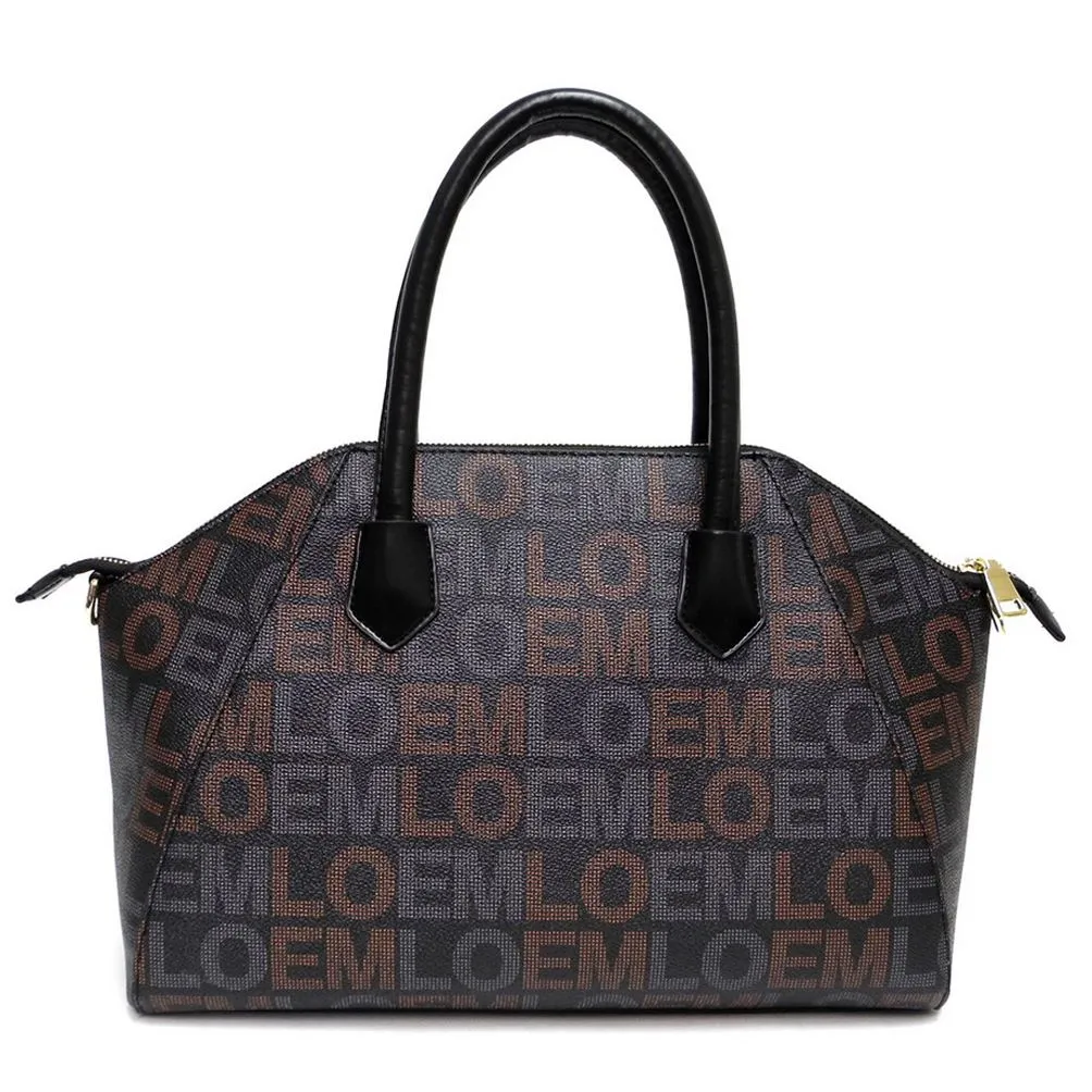 LOEM signature Print shoulder Bag handbag tote Designer Brown golden brand
