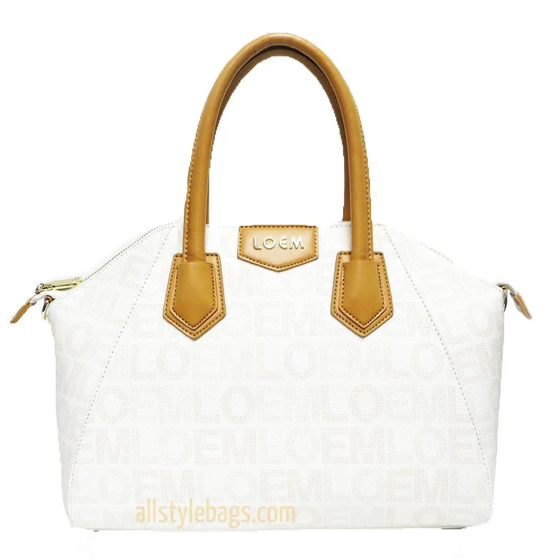 LOEM signature Print shoulder Bag handbag tote Designer Brown golden brand