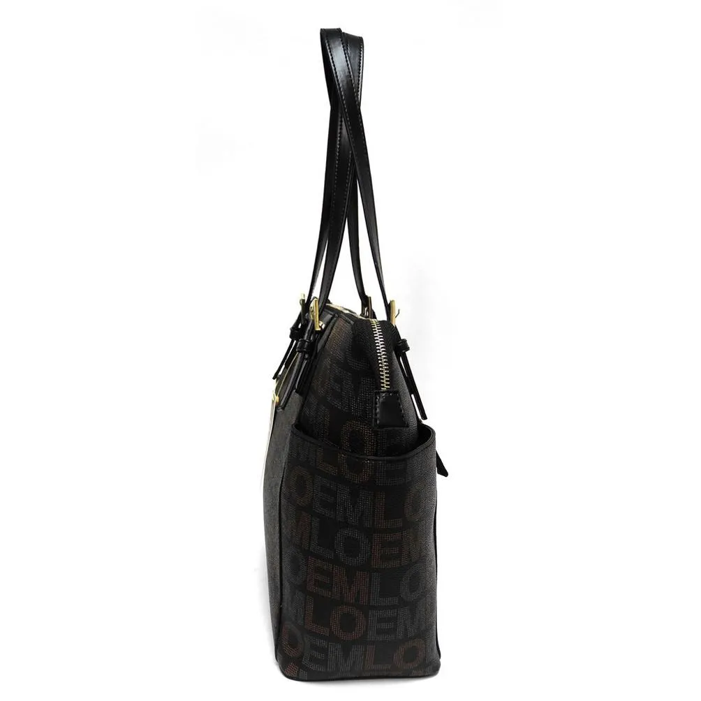 LOEM signature Print signature satchel Bag handbag tote Designer golden metal