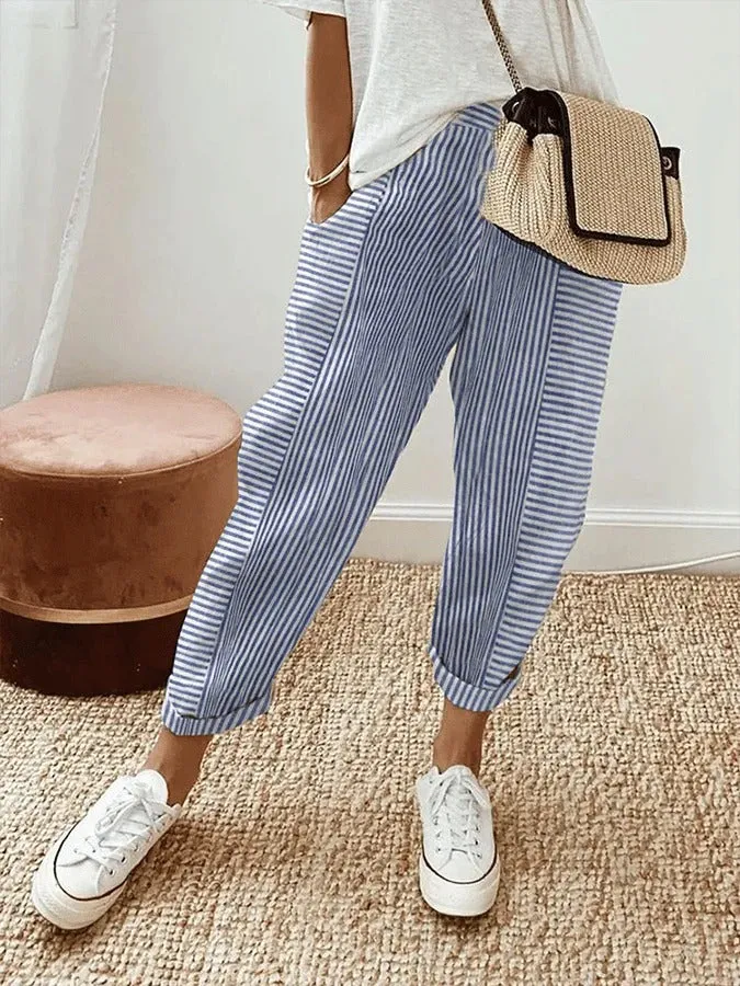 LORE | STRIPED COMFORT TROUSERS