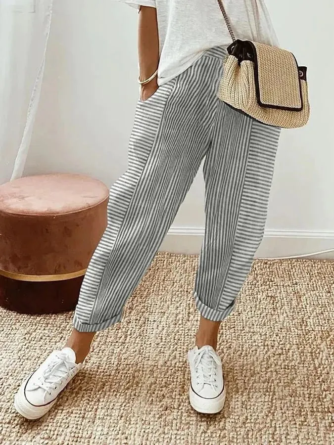 LORE | STRIPED COMFORT TROUSERS