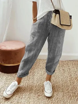 LORE | STRIPED COMFORT TROUSERS