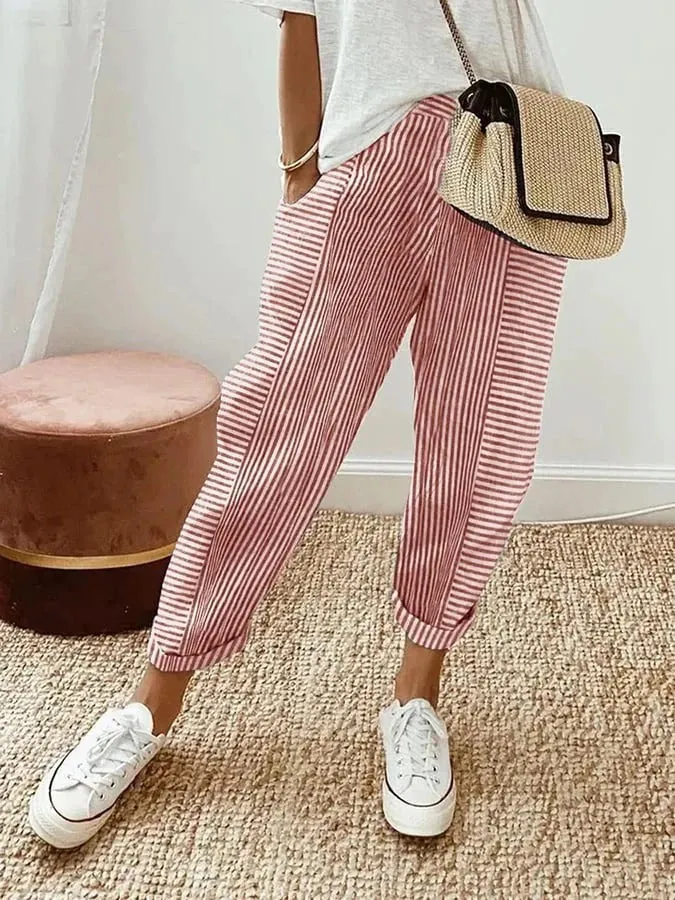 LORE | STRIPED COMFORT TROUSERS
