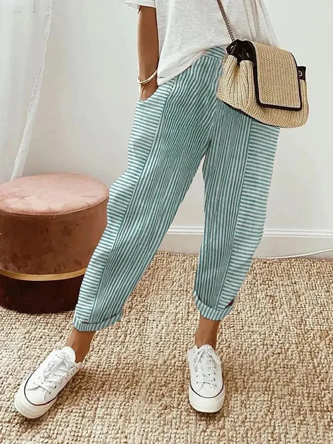LORE | STRIPED COMFORT TROUSERS