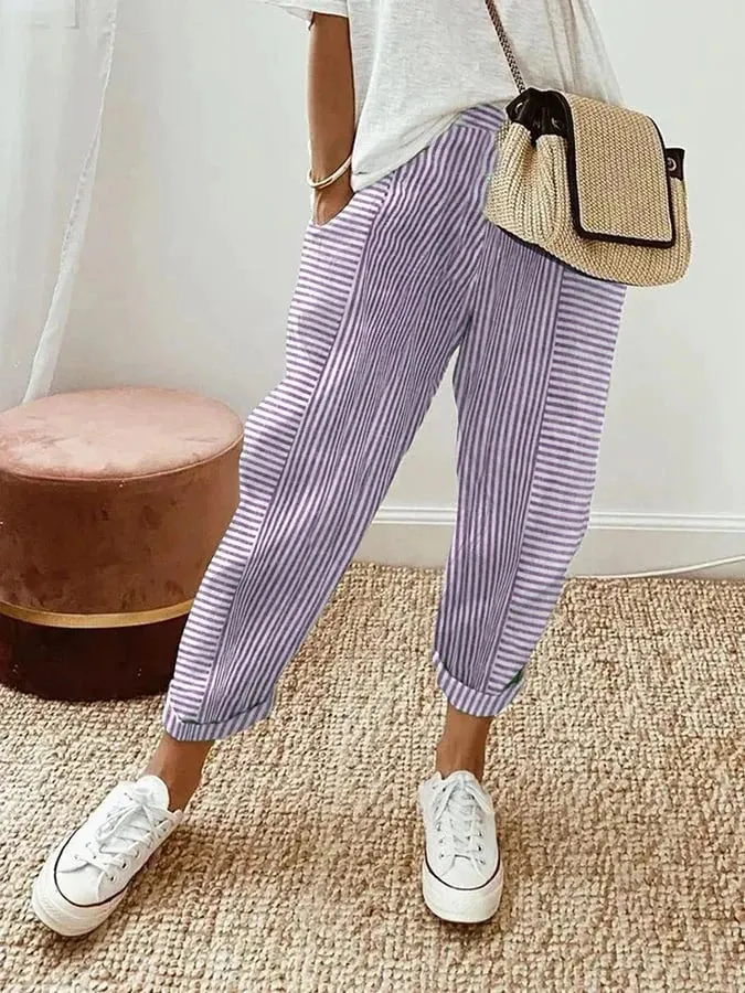 LORE | STRIPED COMFORT TROUSERS