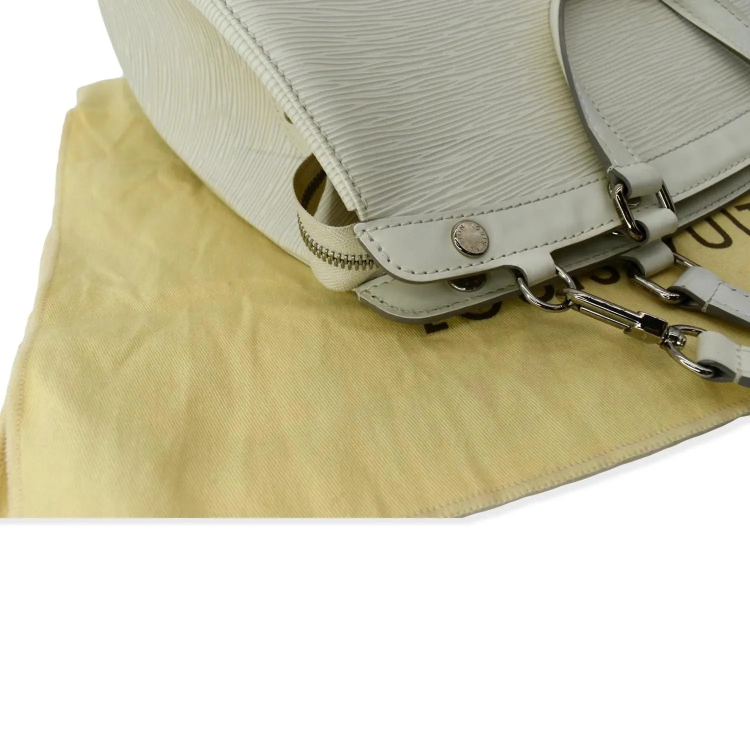 LOUIS VUITTON Brea MM Epi Leather Satchel Shoulder Bag Ivory