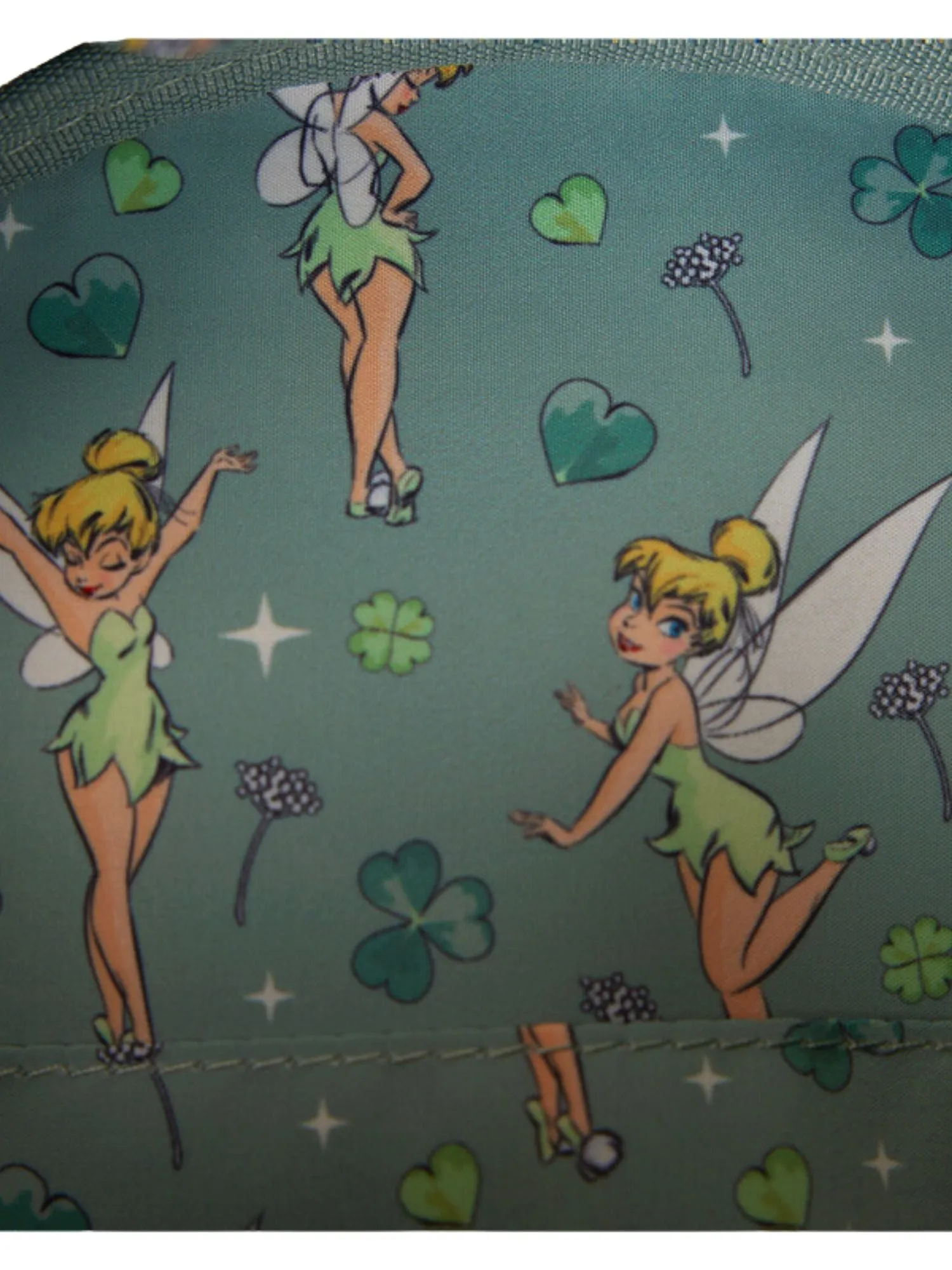 Loungefly x Disney Peter Pan Tinker Bell Clover All-Over Print Mini Backpack