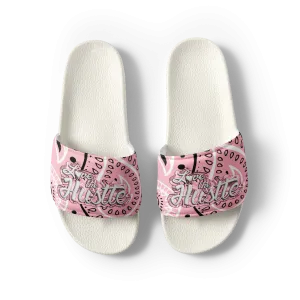 Love The Hustle™ Bandana Women's Slides, Light Pink Tops
