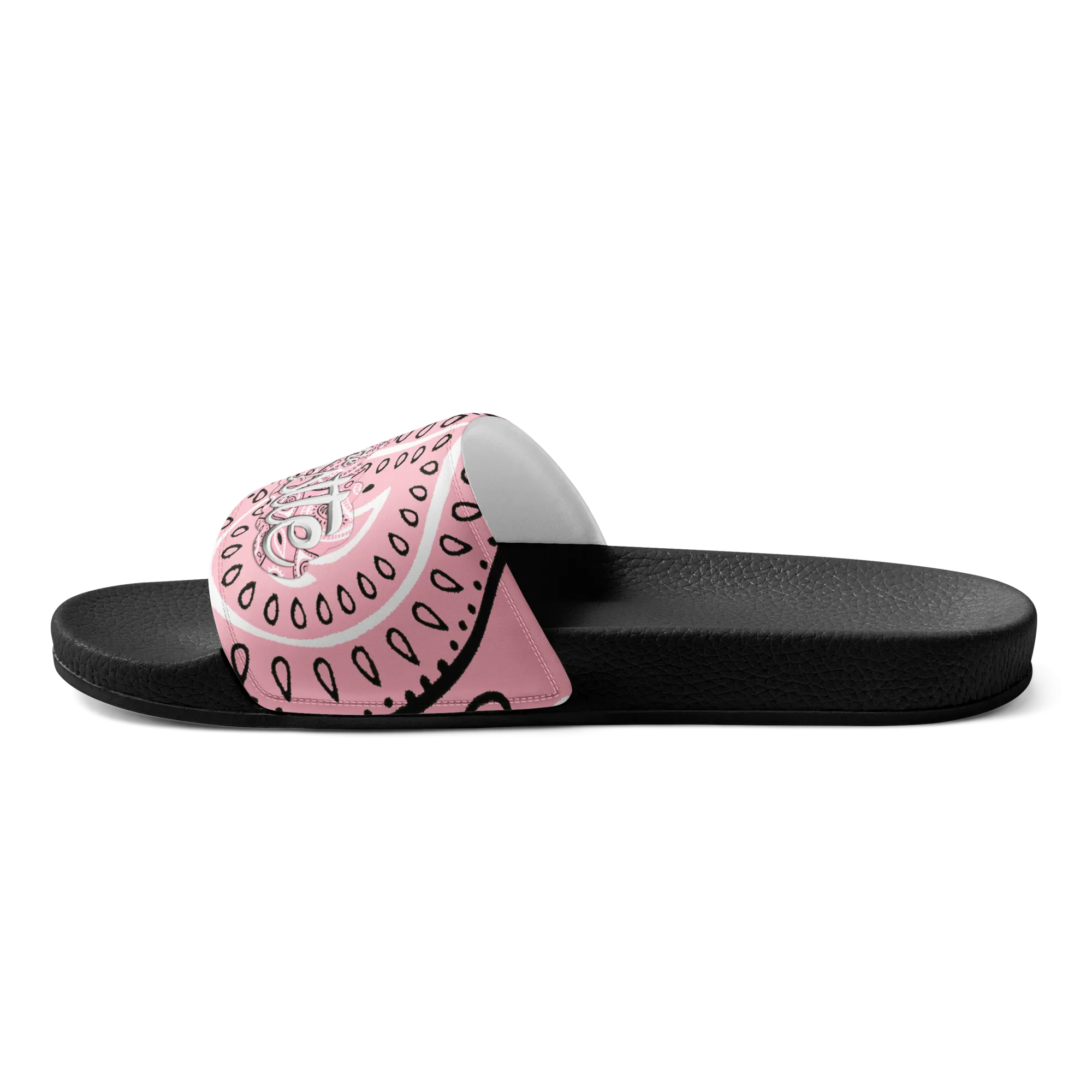 Love The Hustle™ Bandana Women's Slides, Light Pink Tops