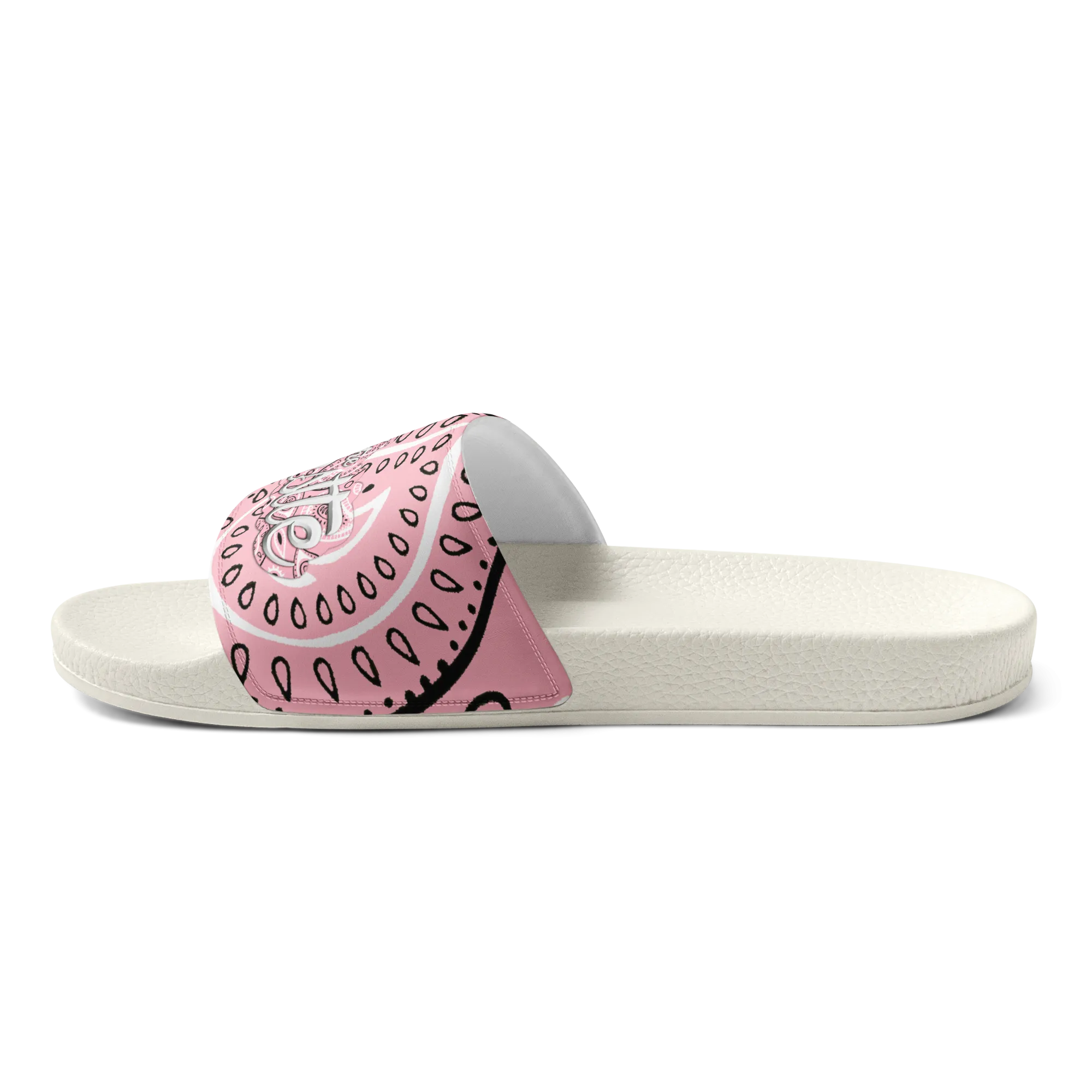 Love The Hustle™ Bandana Women's Slides, Light Pink Tops