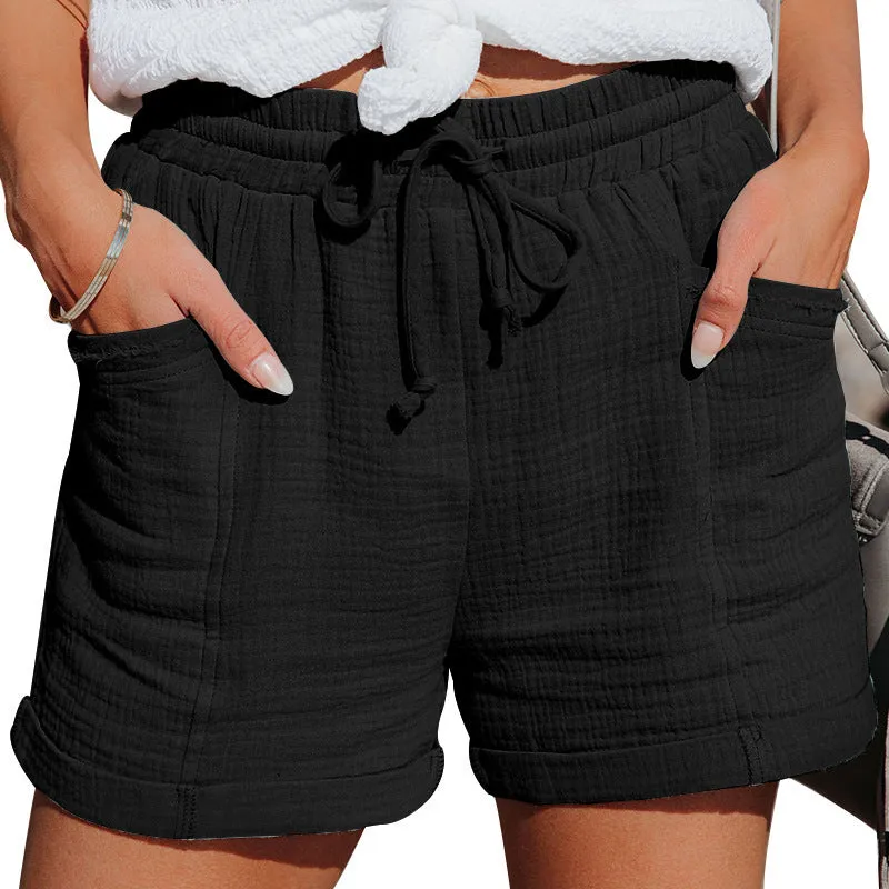Lucille - Linen And Cotton Shorts