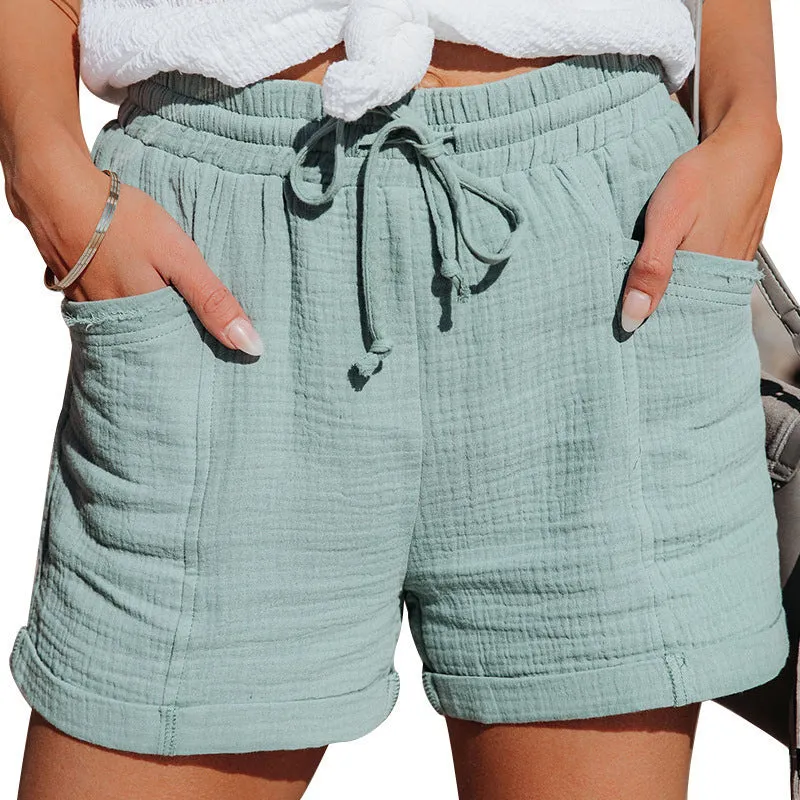 Lucille - Linen And Cotton Shorts