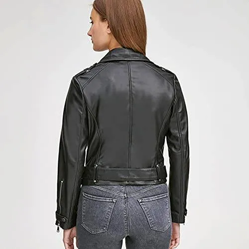 Marc New York by Andrew Marc Averne Women's Moto Leather Jacket