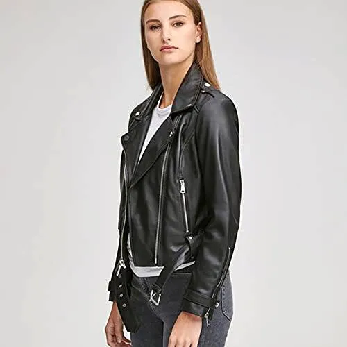 Marc New York by Andrew Marc Averne Women's Moto Leather Jacket