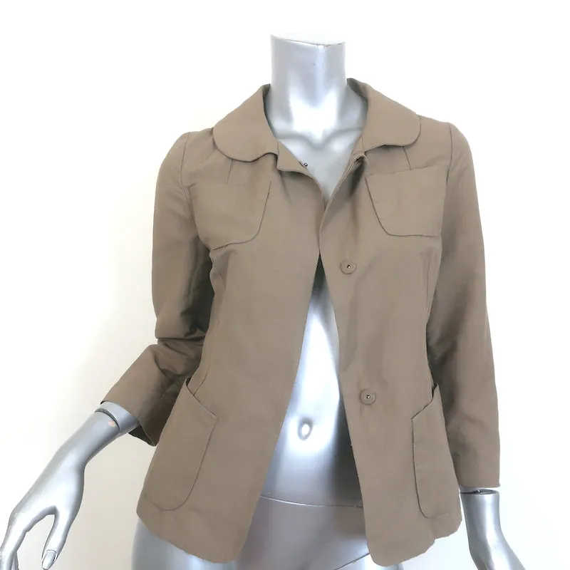 Marni Edition 2011 Snap-Front Jacket Brown Linen-Blend Size 38