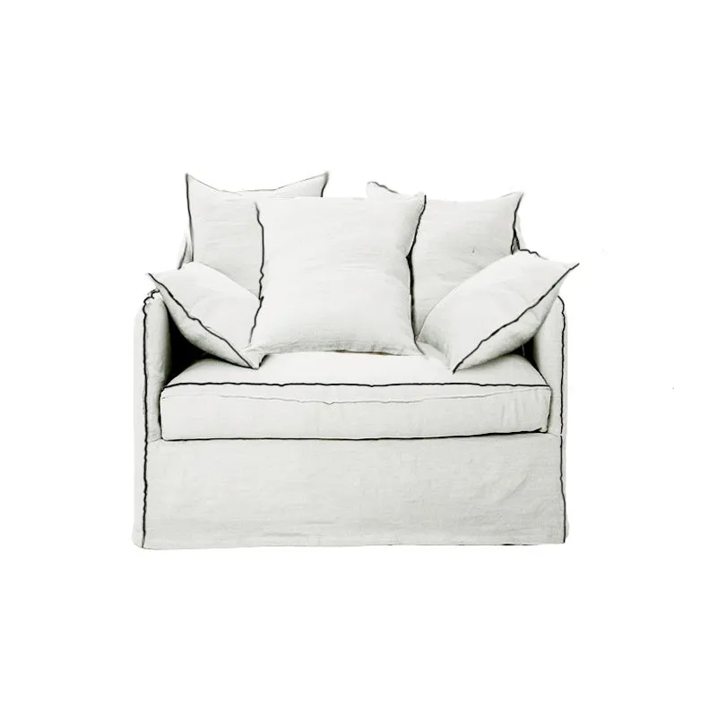 Martinique French Linen Armchair