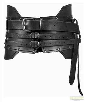 Medieval Retro Wide Knight Belt Armor - Men's Cosplay Costume - Women's Gothic Fancy Prop - Vintage PU Accessories