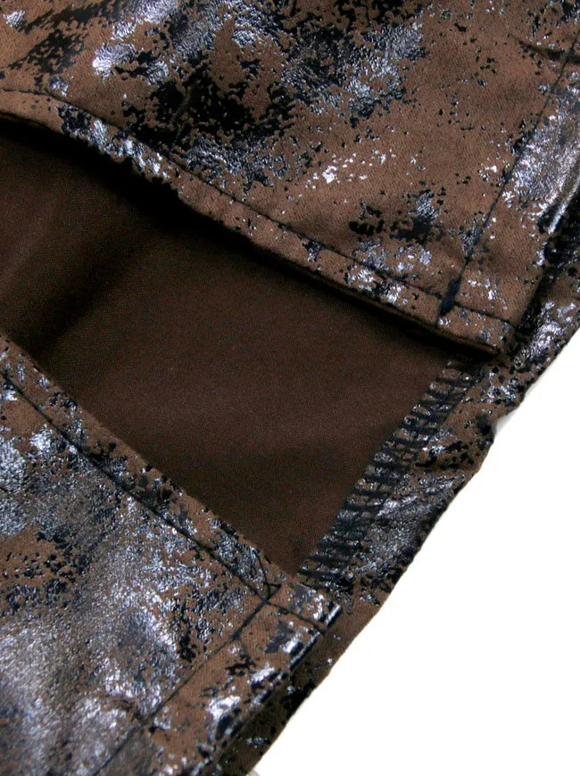 Men's Steampunk Retro Lace Up Leather Vest Western Cowboy Waistcoat