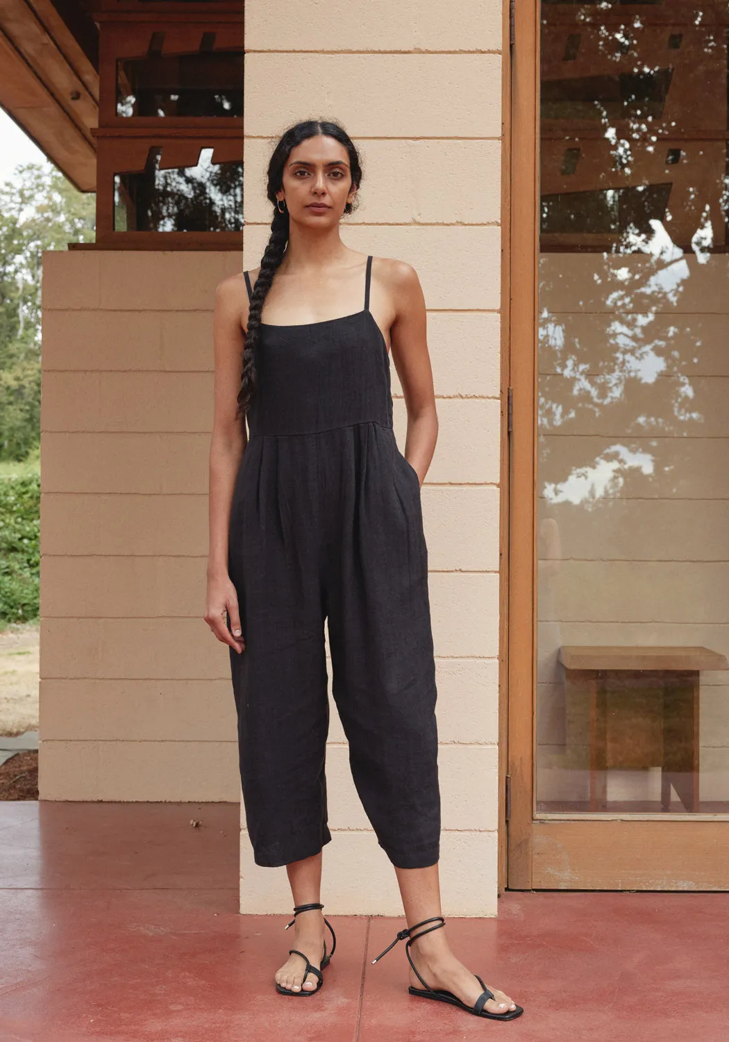 Mira Pantsuit Laundered Black