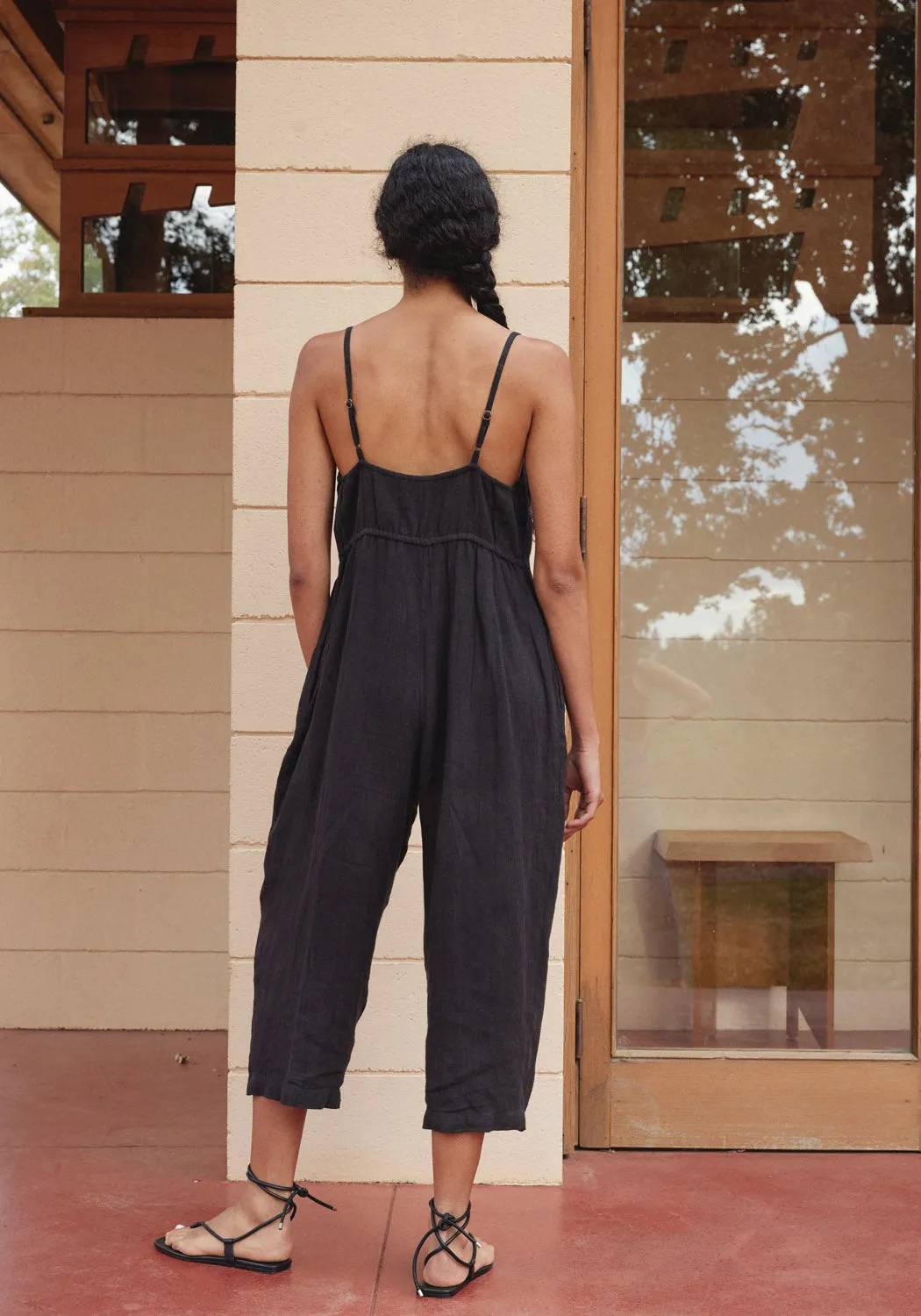 Mira Pantsuit Laundered Black