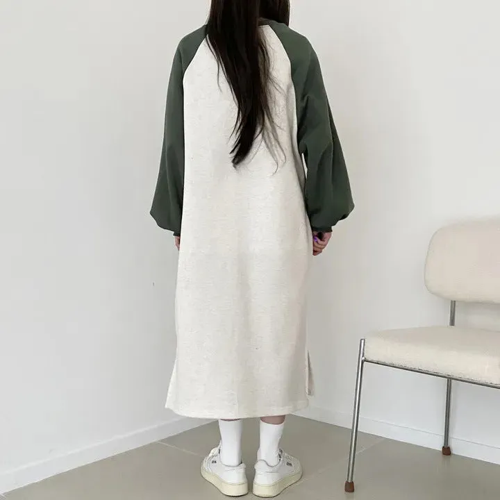 momentlover T-shirt skirt women's popular new autumn and winter popular casual dress velvet cotton Korean loose and thin letter long