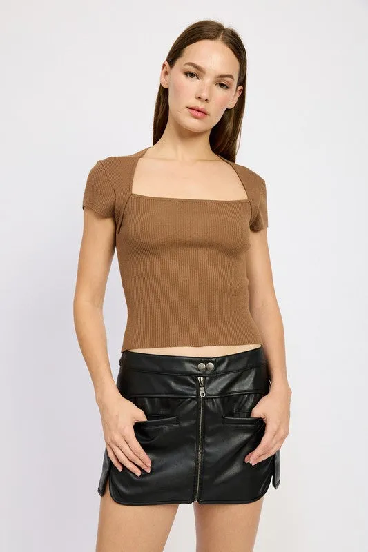 Moto Women's Mini Skirt With Zipper