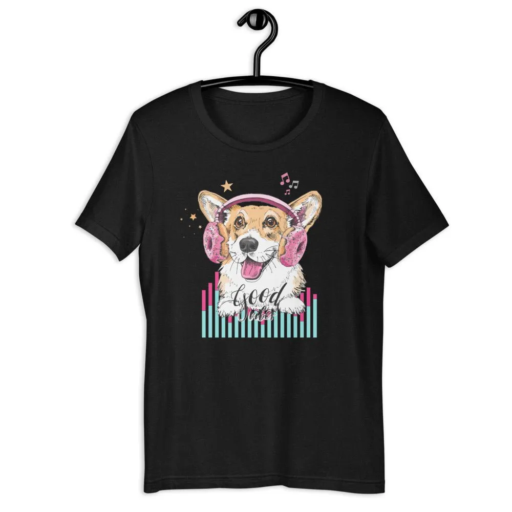 Music Corgi Short-Sleeve Unisex T-Shirt