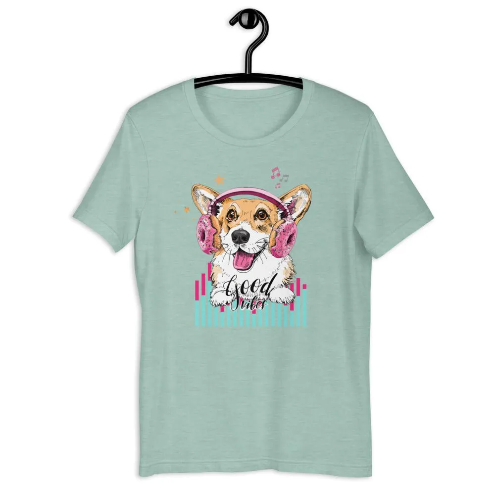 Music Corgi Short-Sleeve Unisex T-Shirt