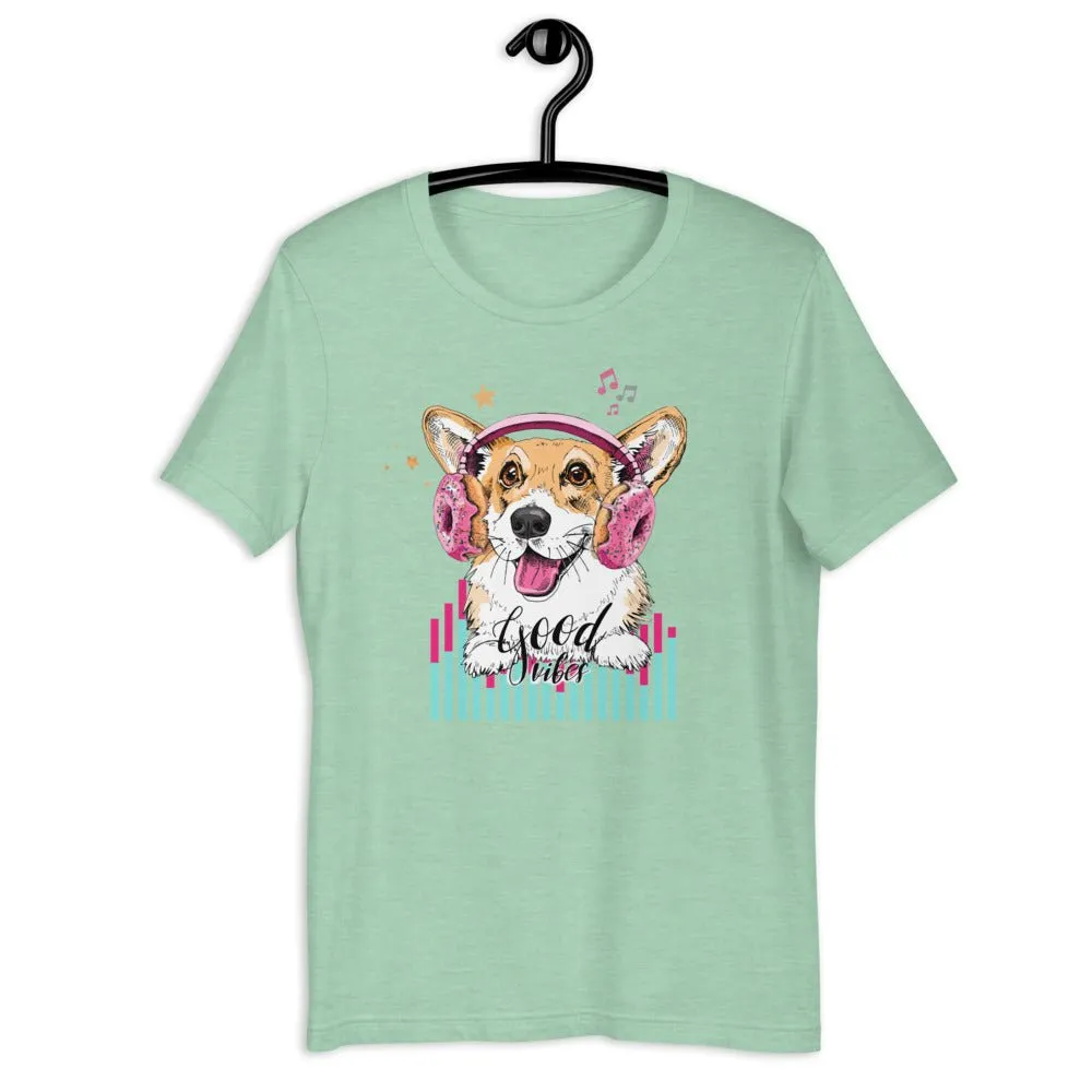 Music Corgi Short-Sleeve Unisex T-Shirt