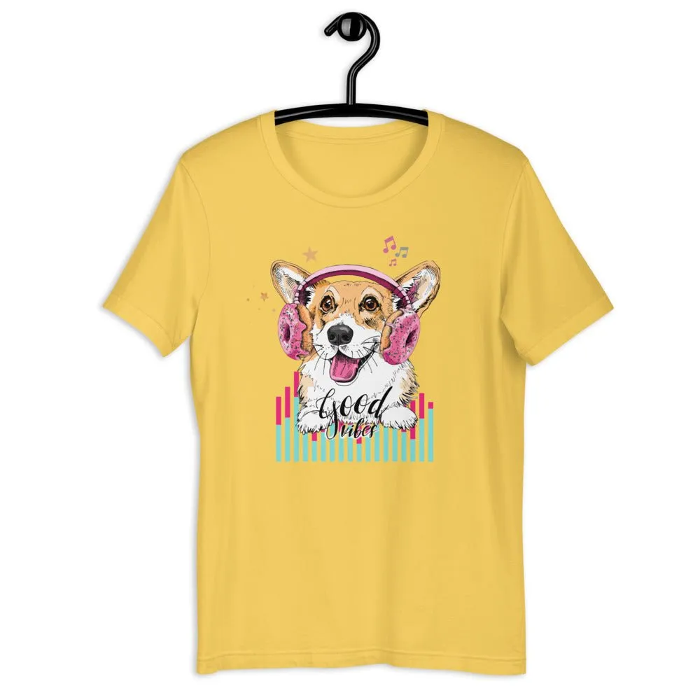 Music Corgi Short-Sleeve Unisex T-Shirt