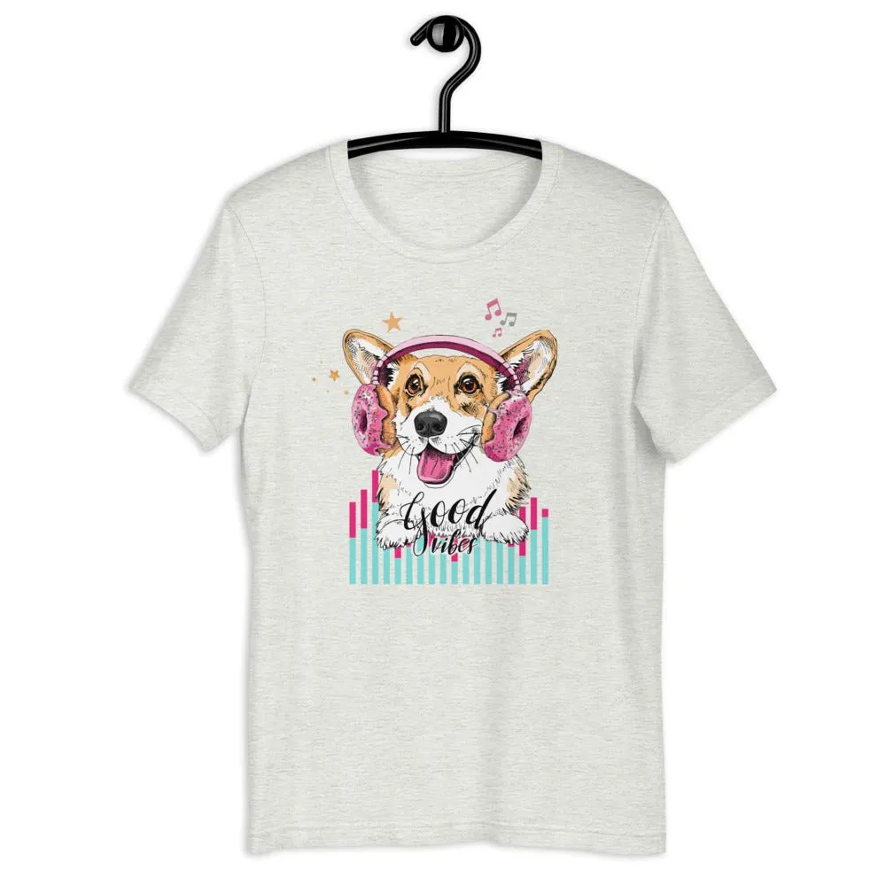 Music Corgi Short-Sleeve Unisex T-Shirt