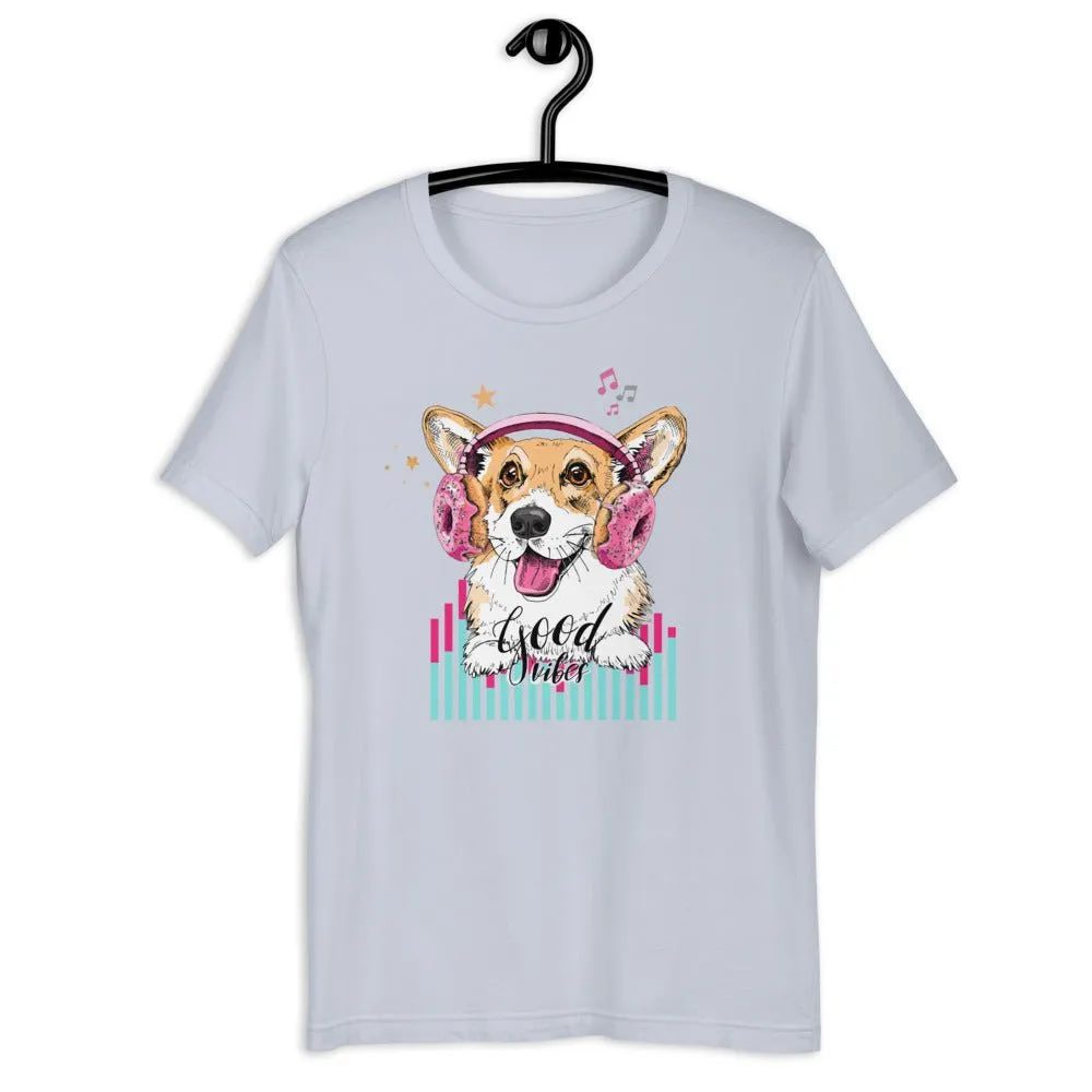 Music Corgi Short-Sleeve Unisex T-Shirt