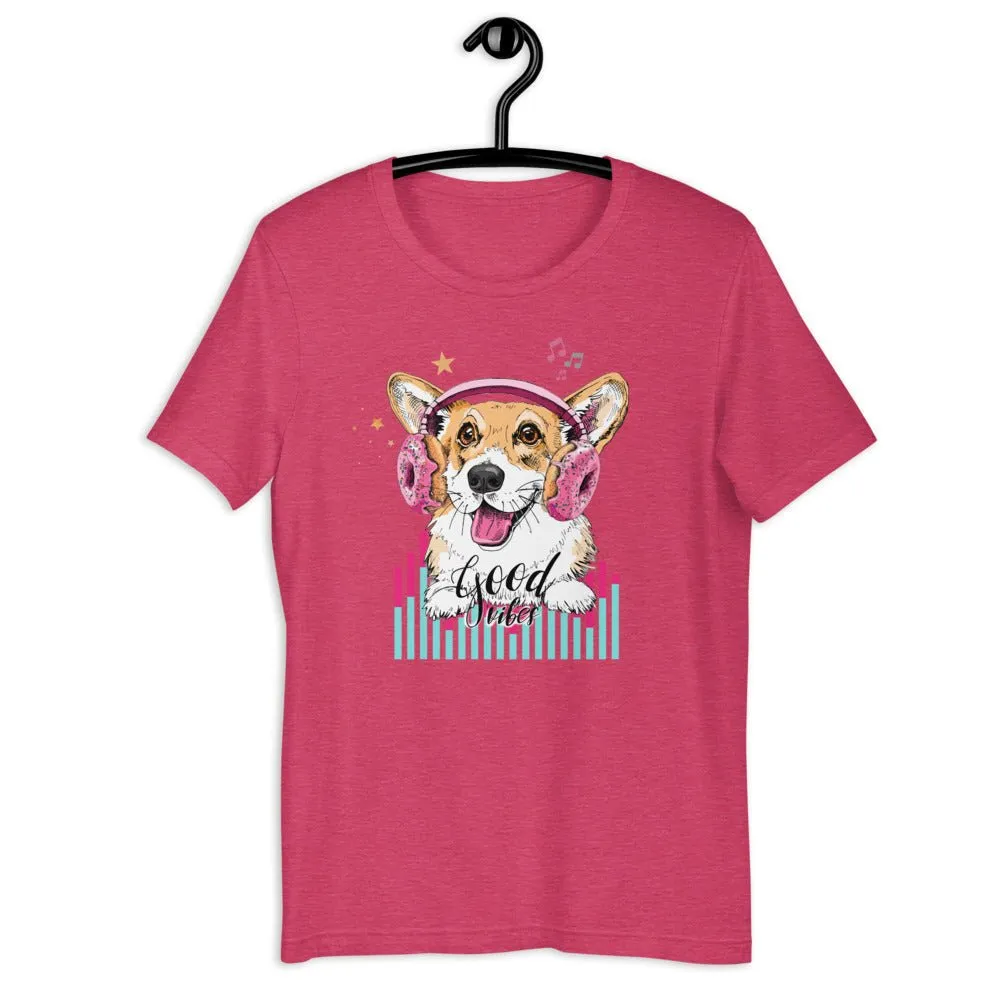 Music Corgi Short-Sleeve Unisex T-Shirt