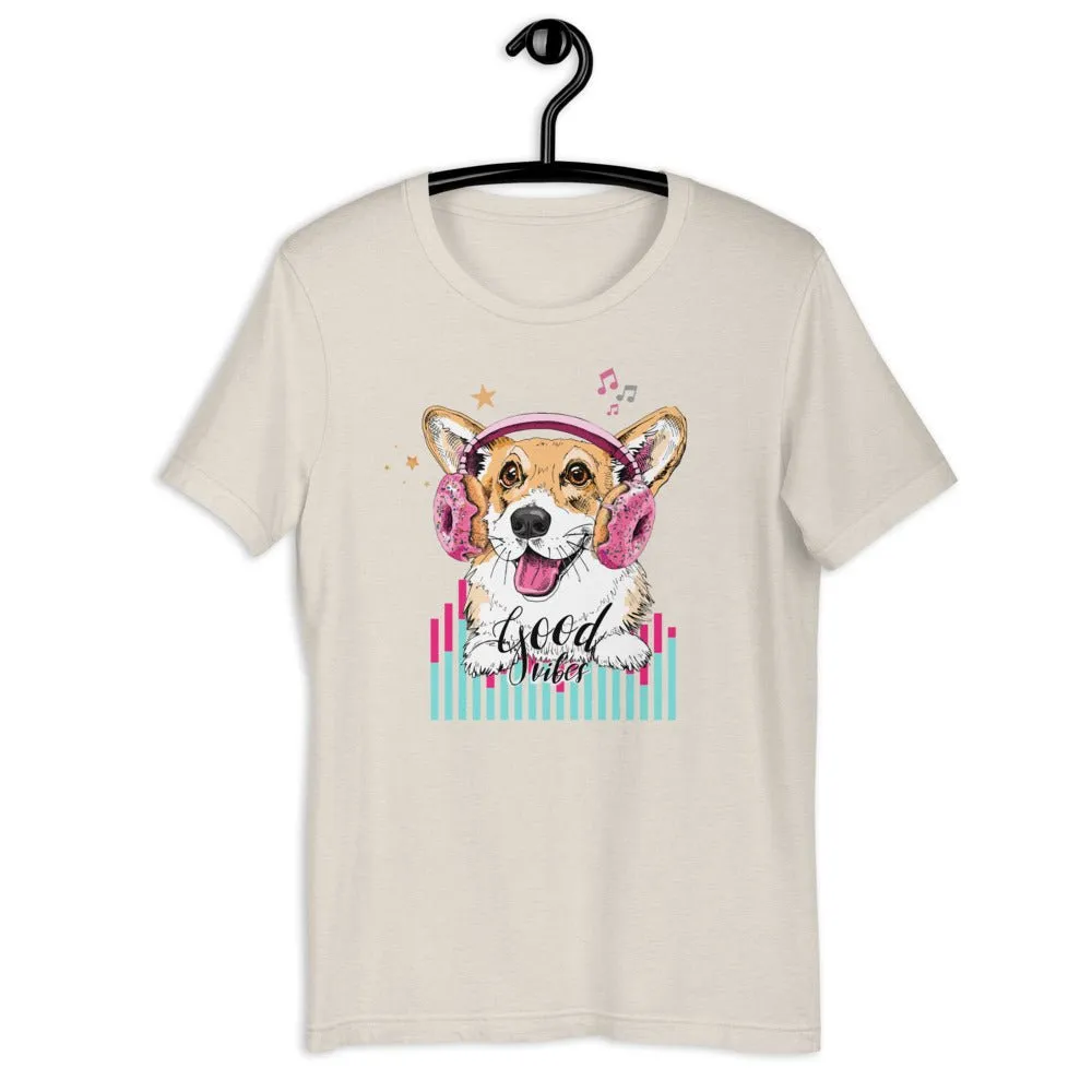 Music Corgi Short-Sleeve Unisex T-Shirt