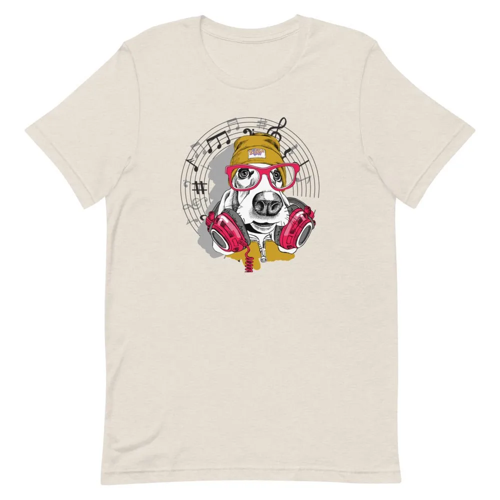 Music Dog Short-Sleeve Unisex T-Shirt