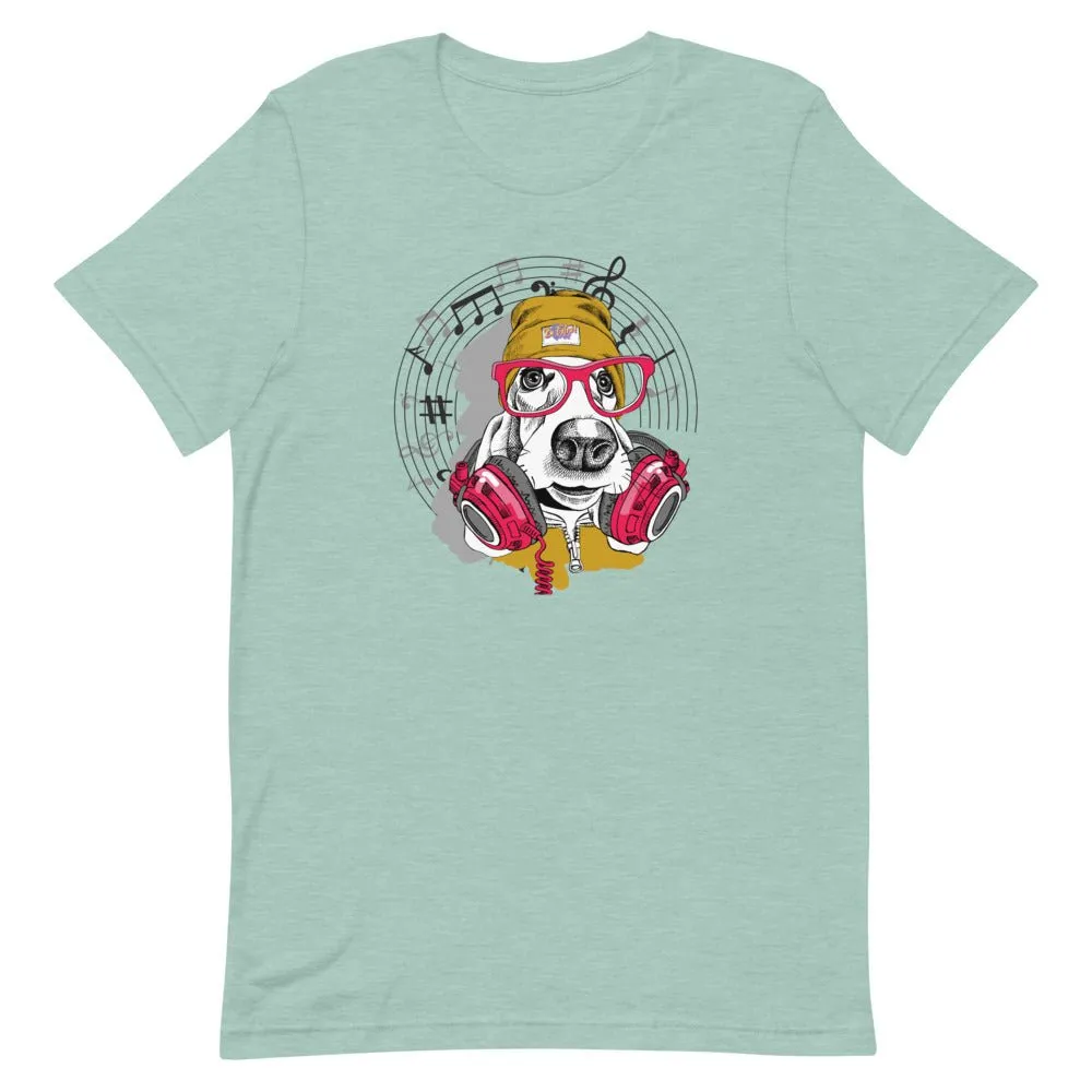 Music Dog Short-Sleeve Unisex T-Shirt